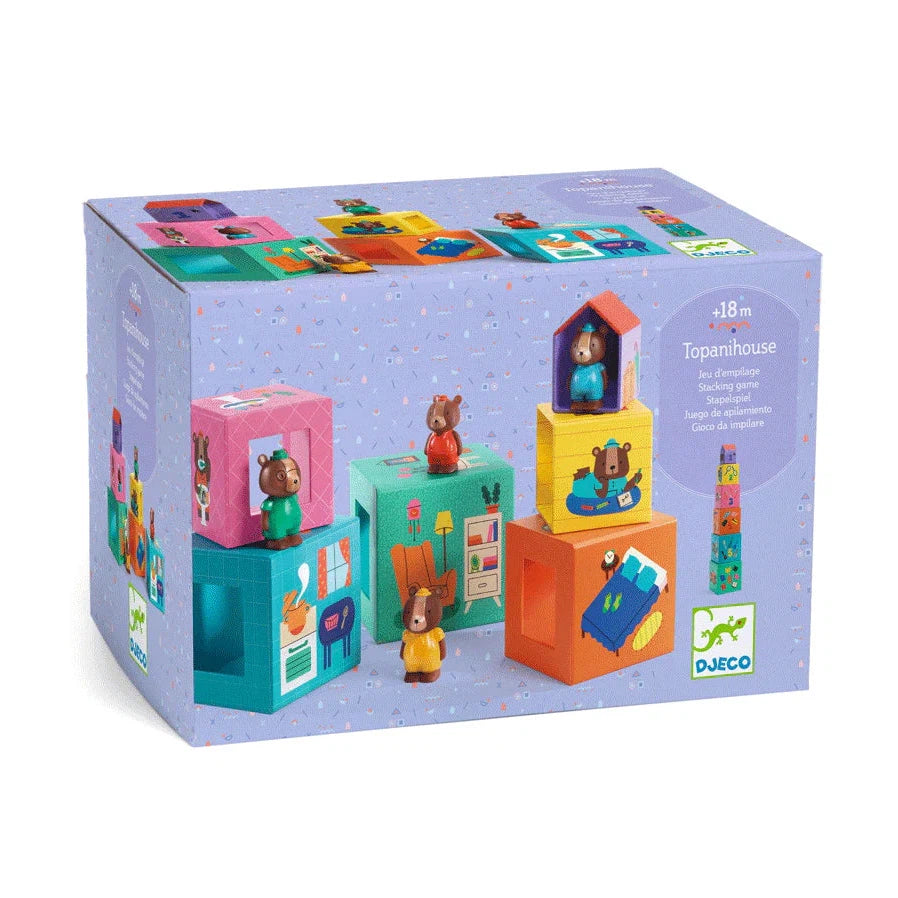 Blocks &amp; Towers - Topanihouse-Building &amp; Construction-Djeco-Yellow Springs Toy Company