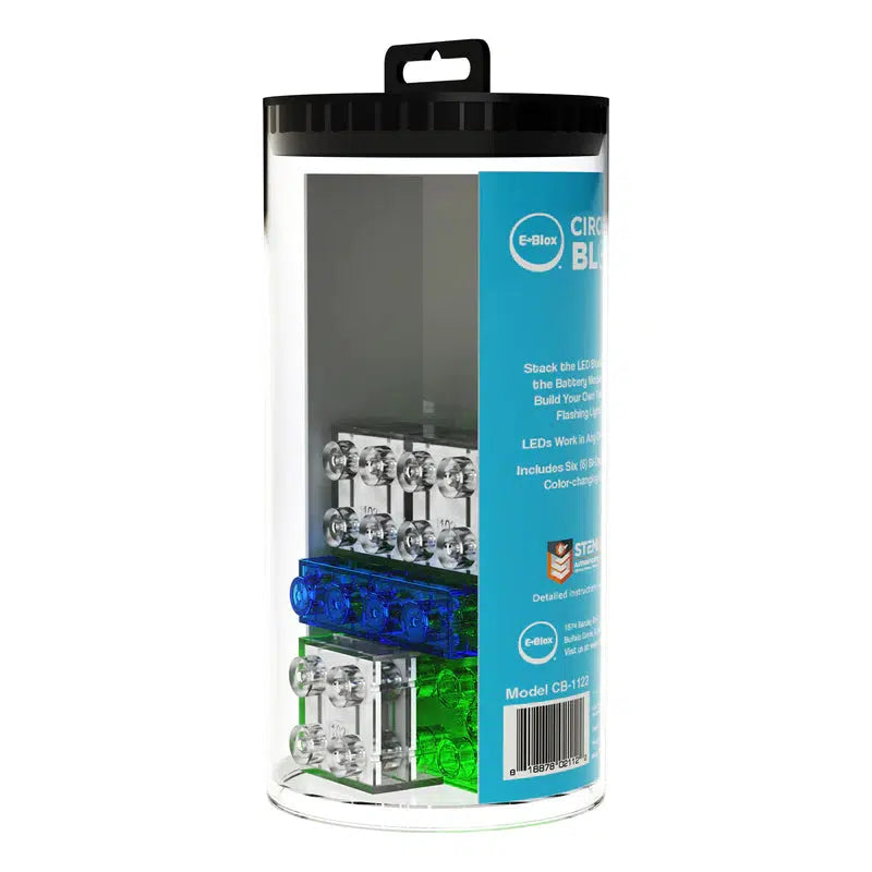Side view of BYO ECO Tower of Flashing Lights in its tube packaging.