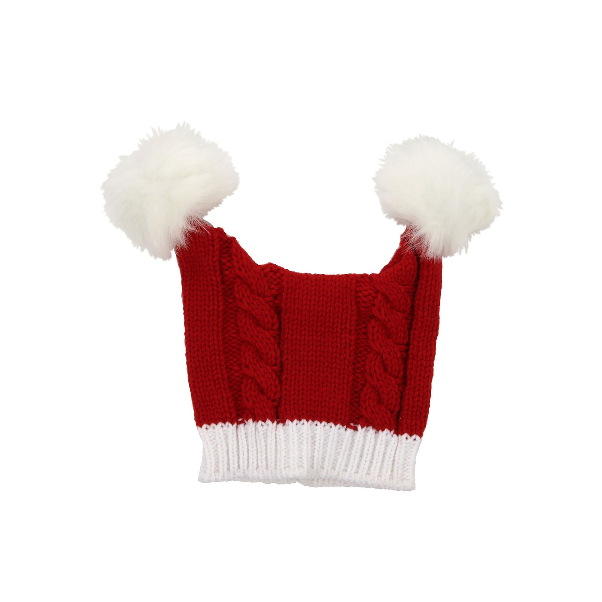 Front view of Santa Knit Hat.