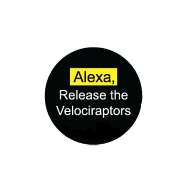 Magnet - Alexa, Release The Velociraptors-Stationery-Yellow Springs Toy Company