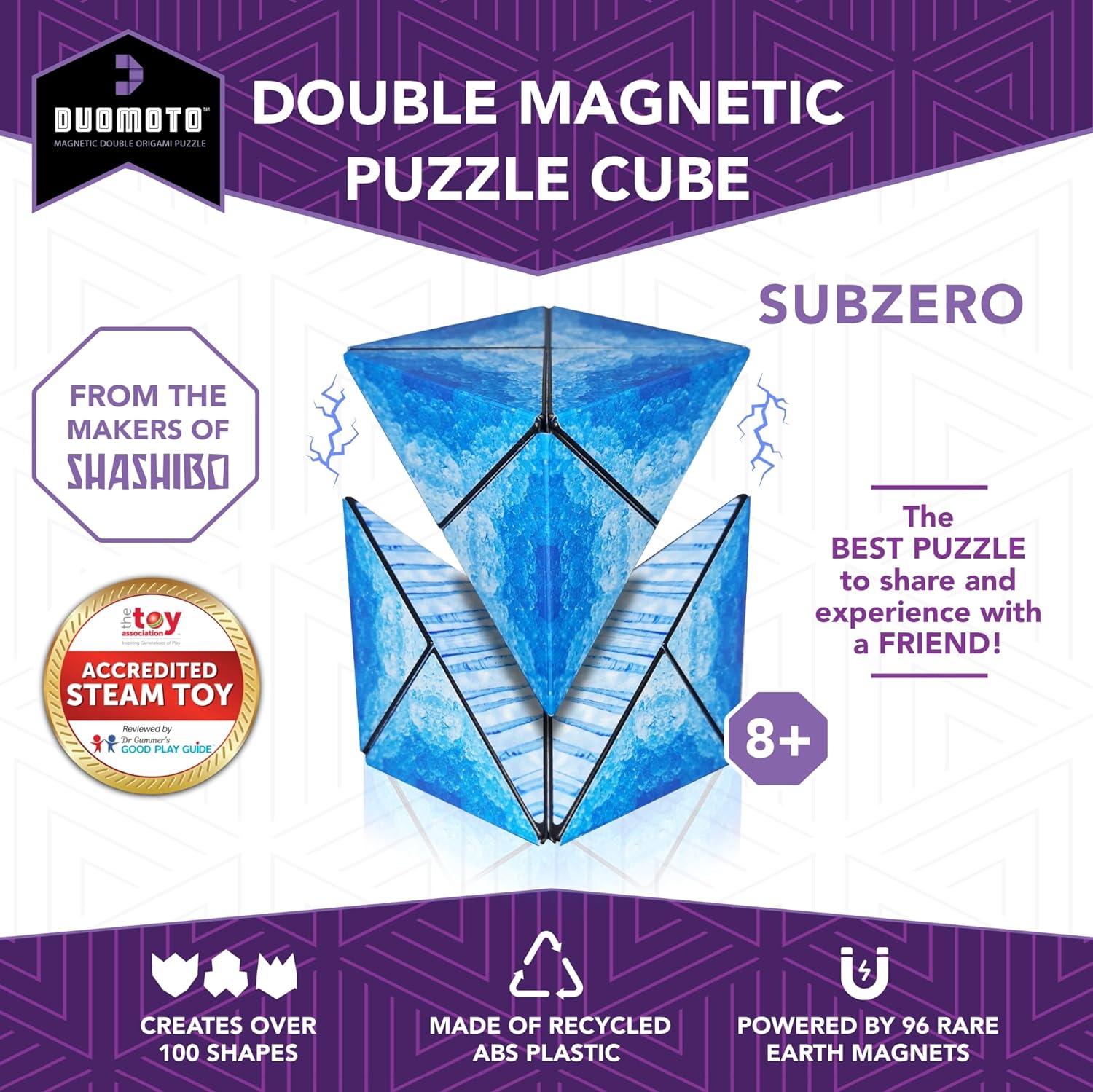 Duomoto Magnetic Double Origami Puzzle - Subzero-Puzzles-Fun In Motion Toys-Yellow Springs Toy Company