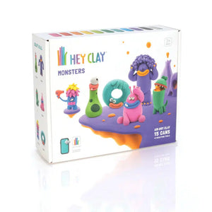 Front view of Hey Clay Monsters in its box.