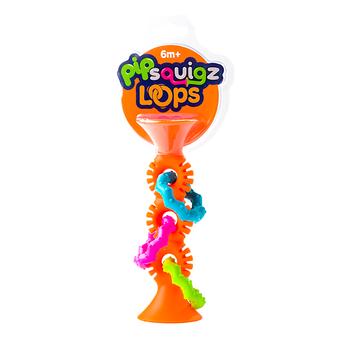 PipSquigz Loops - Orange-Infant &amp; Toddler-Fat Brain Toys-Yellow Springs Toy Company