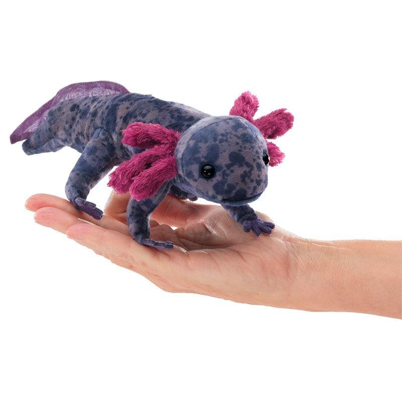 Black Axolotl - Finger Puppet-Puppets-Folkmanis-Yellow Springs Toy Company