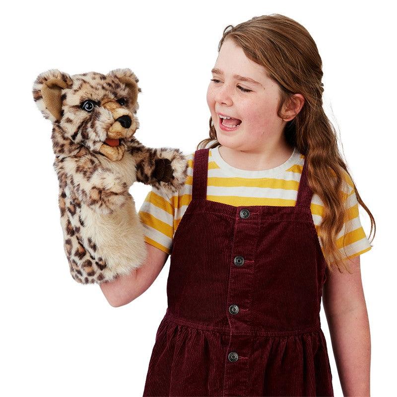 Stage Puppet - Leopard Cub-Puppets-Folkmanis-Yellow Springs Toy Company