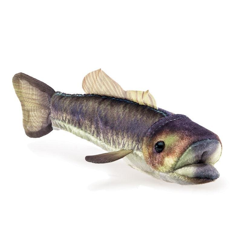 Mini Bass Largemouth - Finger Puppet-Puppets-Folkmanis-Yellow Springs Toy Company