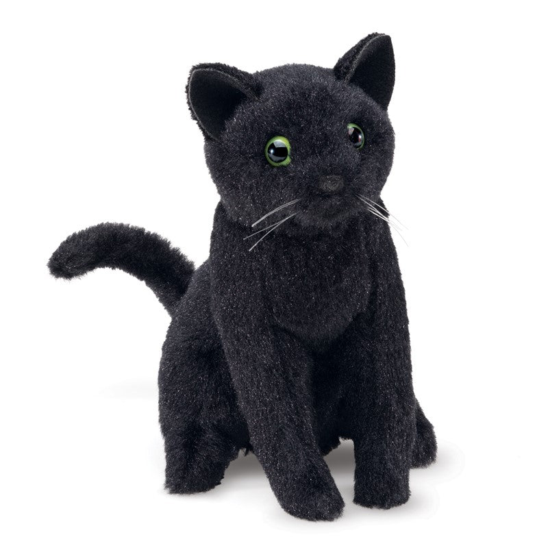 Mini Black Cat - Finger Puppet-Puppets-Folkmanis-Yellow Springs Toy Company