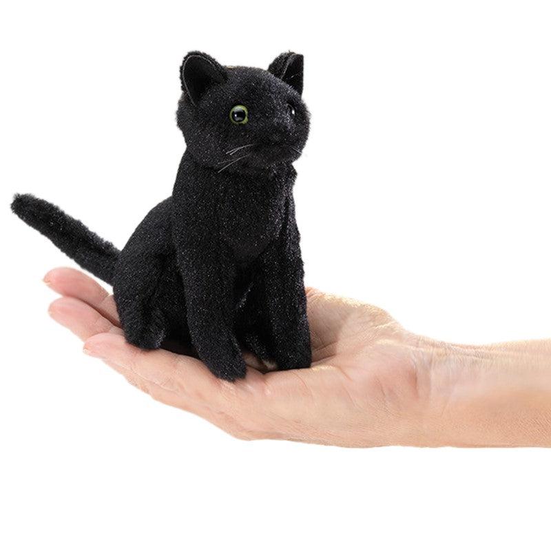 Mini Black Cat - Finger Puppet-Puppets-Folkmanis-Yellow Springs Toy Company