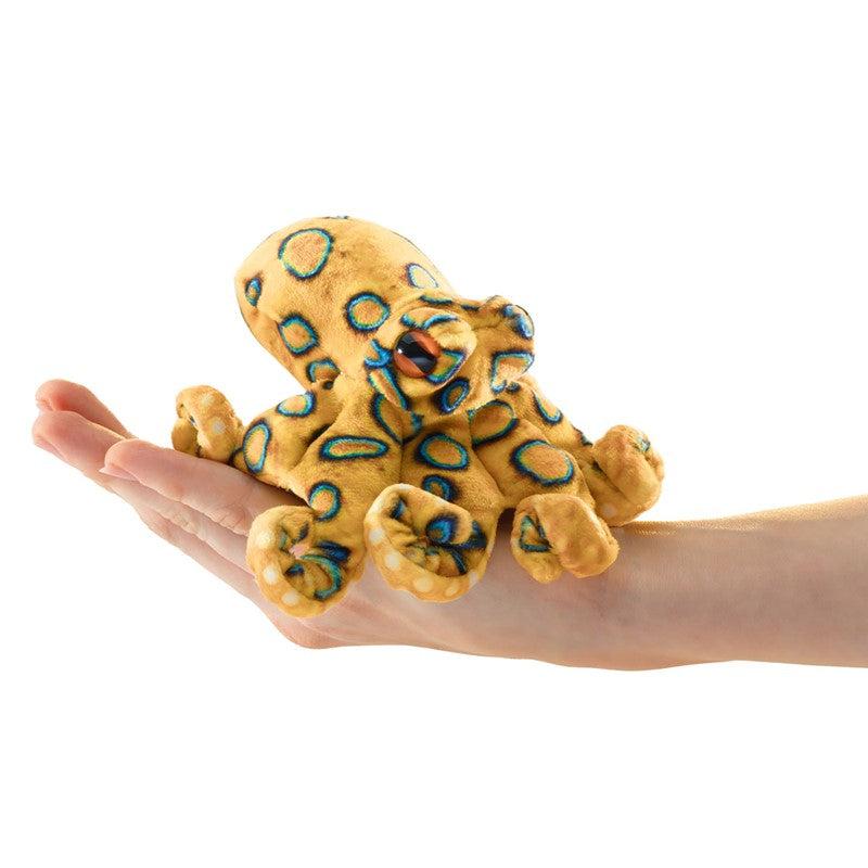 Mini Blue Ringed Octopus - Finger Puppet-Puppets-Folkmanis-Yellow Springs Toy Company