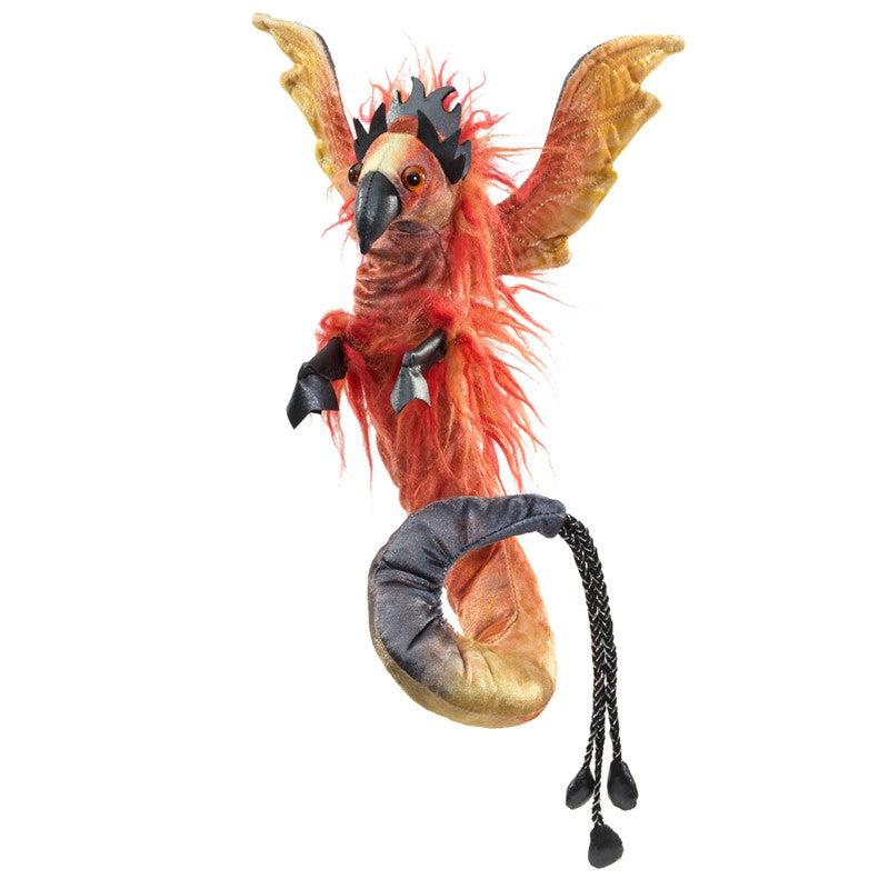 Front view of the Phoenix-Hand &amp; Wrist Puppet.
