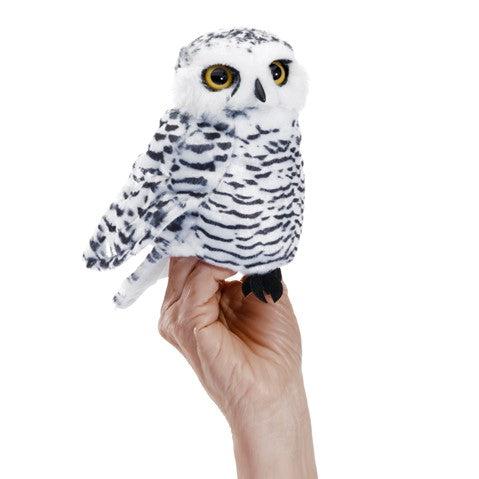 Small Snowy Owl - Hand Puppet-Puppets-Folkmanis-Yellow Springs Toy Company