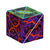 Front view of the CUBENDI-Geometric Origami Puzzle-Ring out of its packaging.