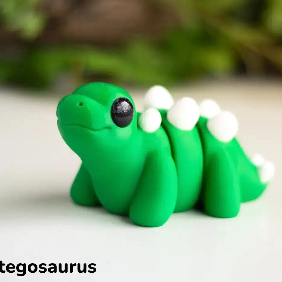 Tiny Baby Stegosaurus - Articulated Fidget Toy-Novelty-Great American Designs-Yellow Springs Toy Company