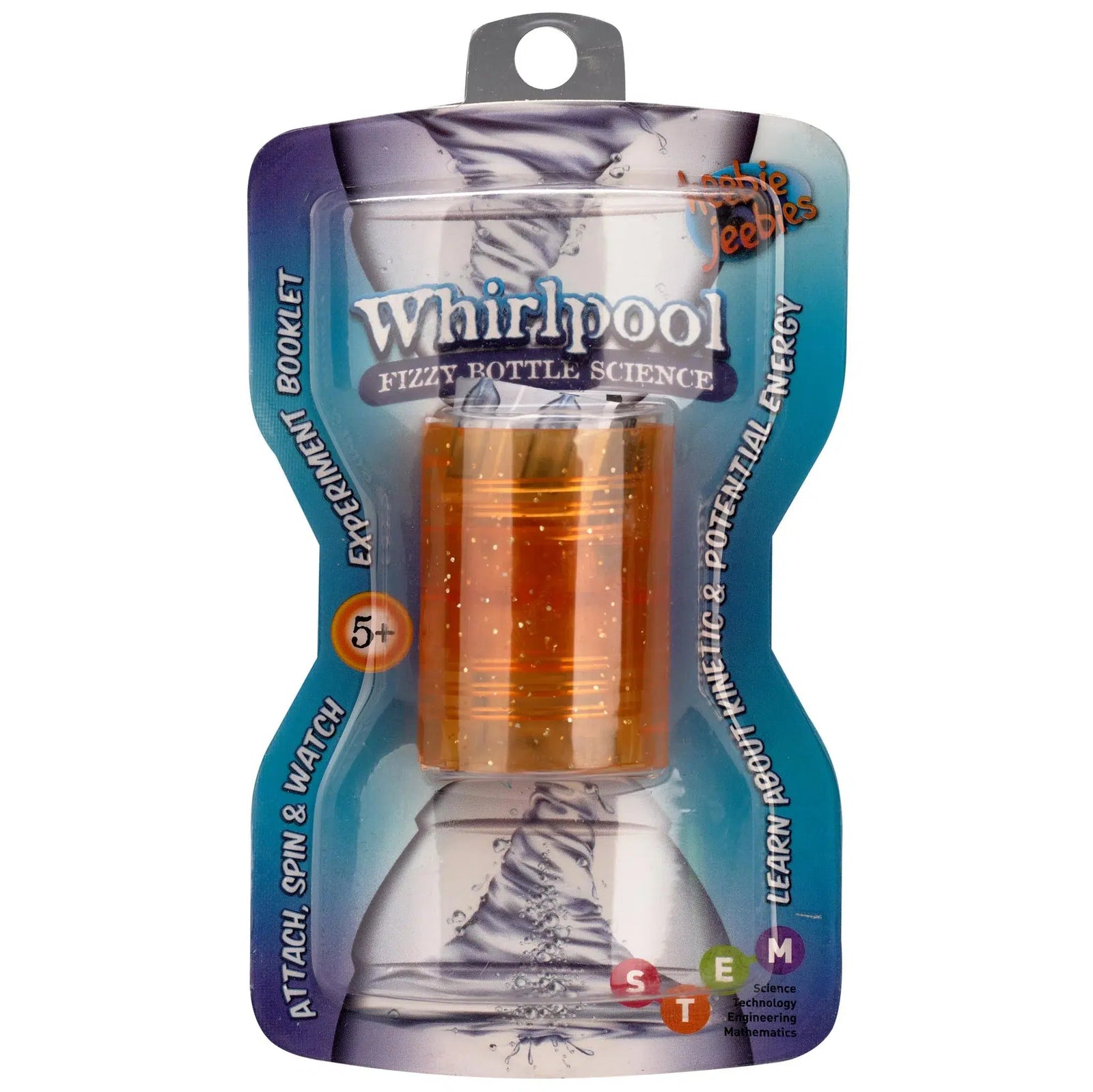 Front view of orange Whirlpool Fizzy Bottle Science in packaging.