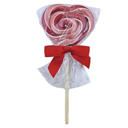 Lollipop Organic Heart - Cherry 2 oz.-Hammond's Candies-Yellow Springs Toy Company