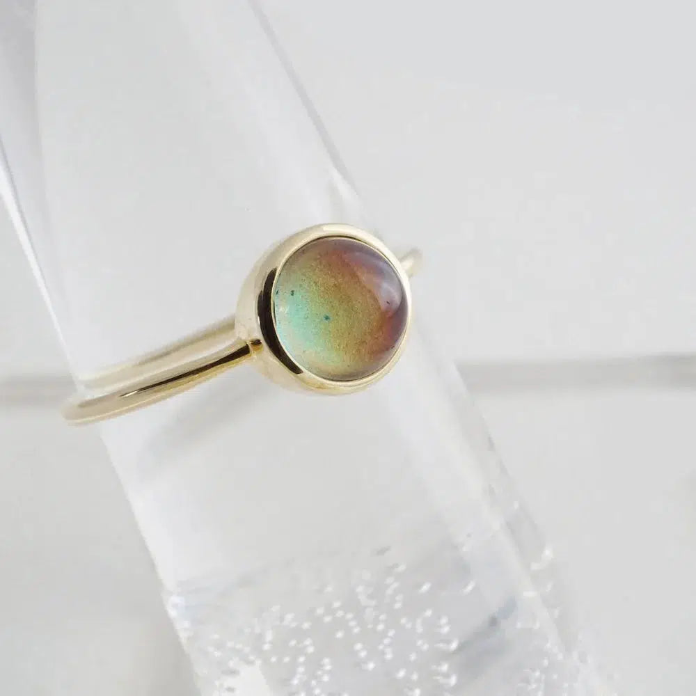 Gold Mini Mood Ring: Adjustable M/L-Jewelry &amp; Accessories-Honeycat Jewelry-Yellow Springs Toy Company