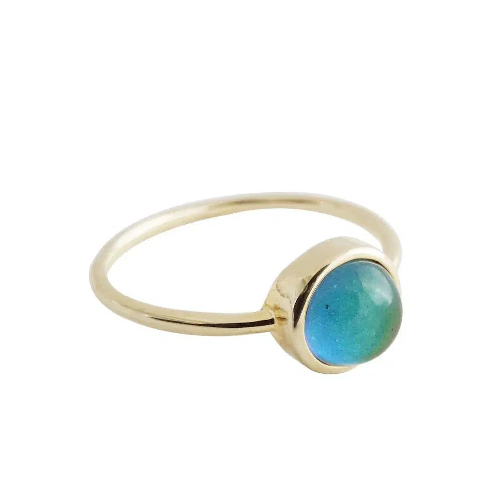 Gold Mini Mood Ring: Adjustable M/L-Jewelry & Accessories-Honeycat Jewelry-Yellow Springs Toy Company