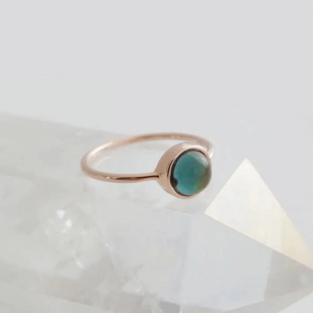 Rose Gold Mini Mood Ring: Adjustable S/M-Jewelry &amp; Accessories-Honeycat Jewelry-Yellow Springs Toy Company