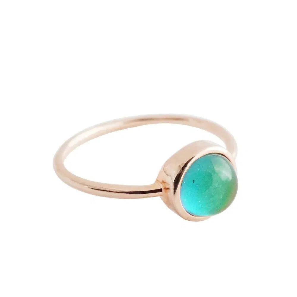 Rose Gold Mini Mood Ring: Adjustable S/M-Jewelry &amp; Accessories-Honeycat Jewelry-Yellow Springs Toy Company