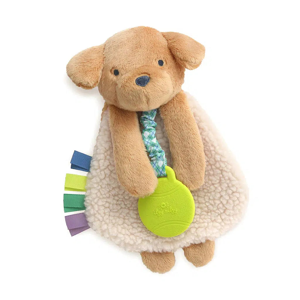 Lovey Plush + Teether Toy - Puppy-Infant &amp; Toddler-Itzy Ritzy-Yellow Springs Toy Company