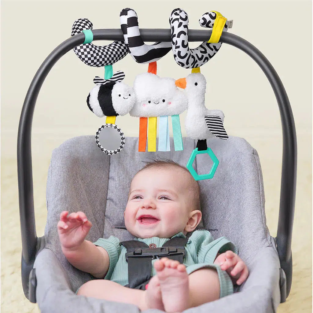 Bitzy Spiral Car Seat Activity Toy - Bee-Infant &amp; Toddler-Itzy Ritzy-Yellow Springs Toy Company