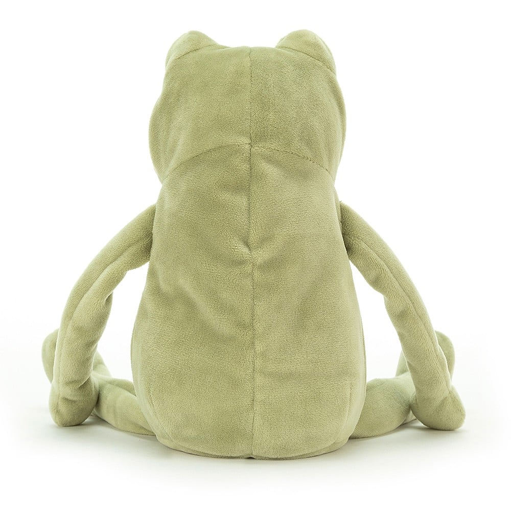 Rear view of Heritage Collection-Fergus Frog-13&quot; sitting.