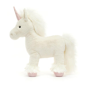 Front side view of Isadora Unicorn-Large 13" in a standing position.