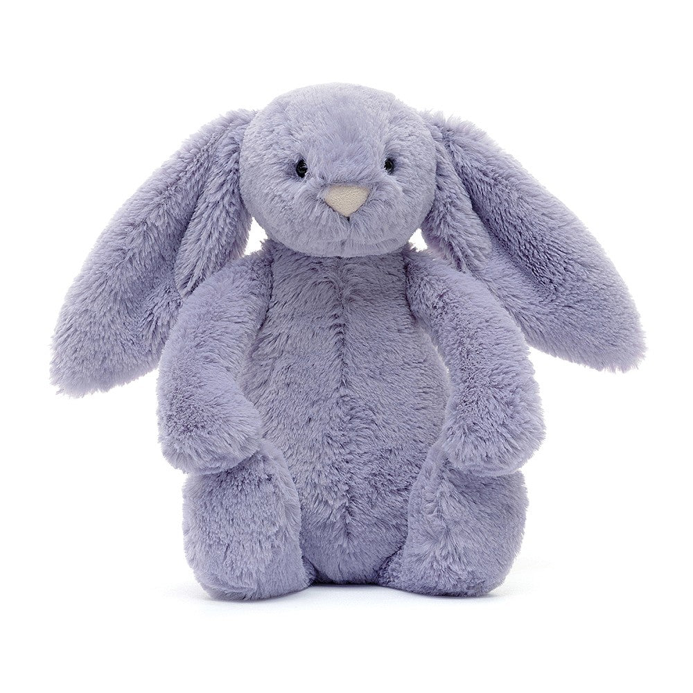 Front view of Bashful Viola Bunny-Small 7&quot; sitting.