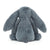 Rear view of Blossom Dusky Blue Bunny-Small 7" sitting.