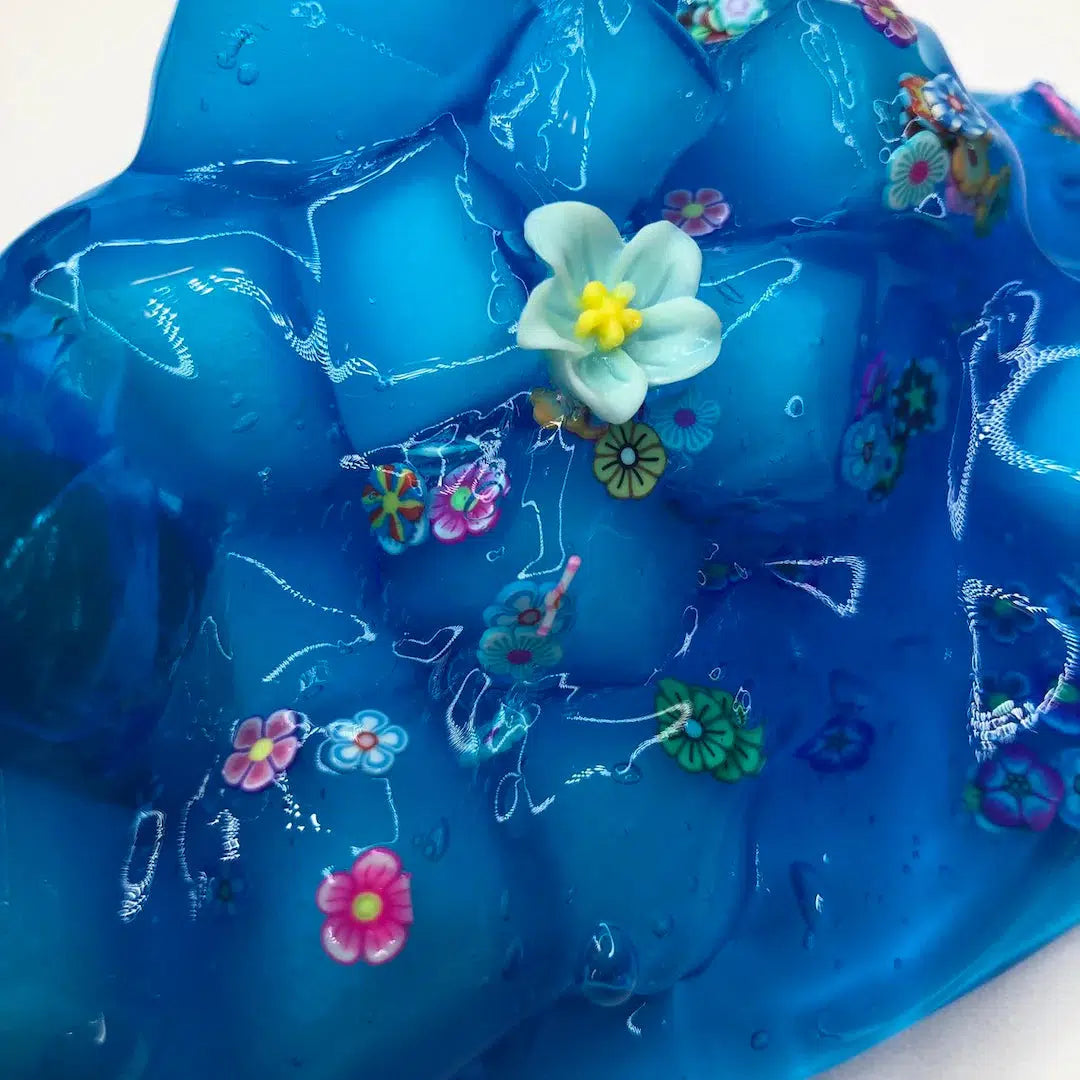 Blue Hawaiian Jelly Cube Slime (4pcs/case)-Kawaii Slime Company-Yellow Springs Toy Company