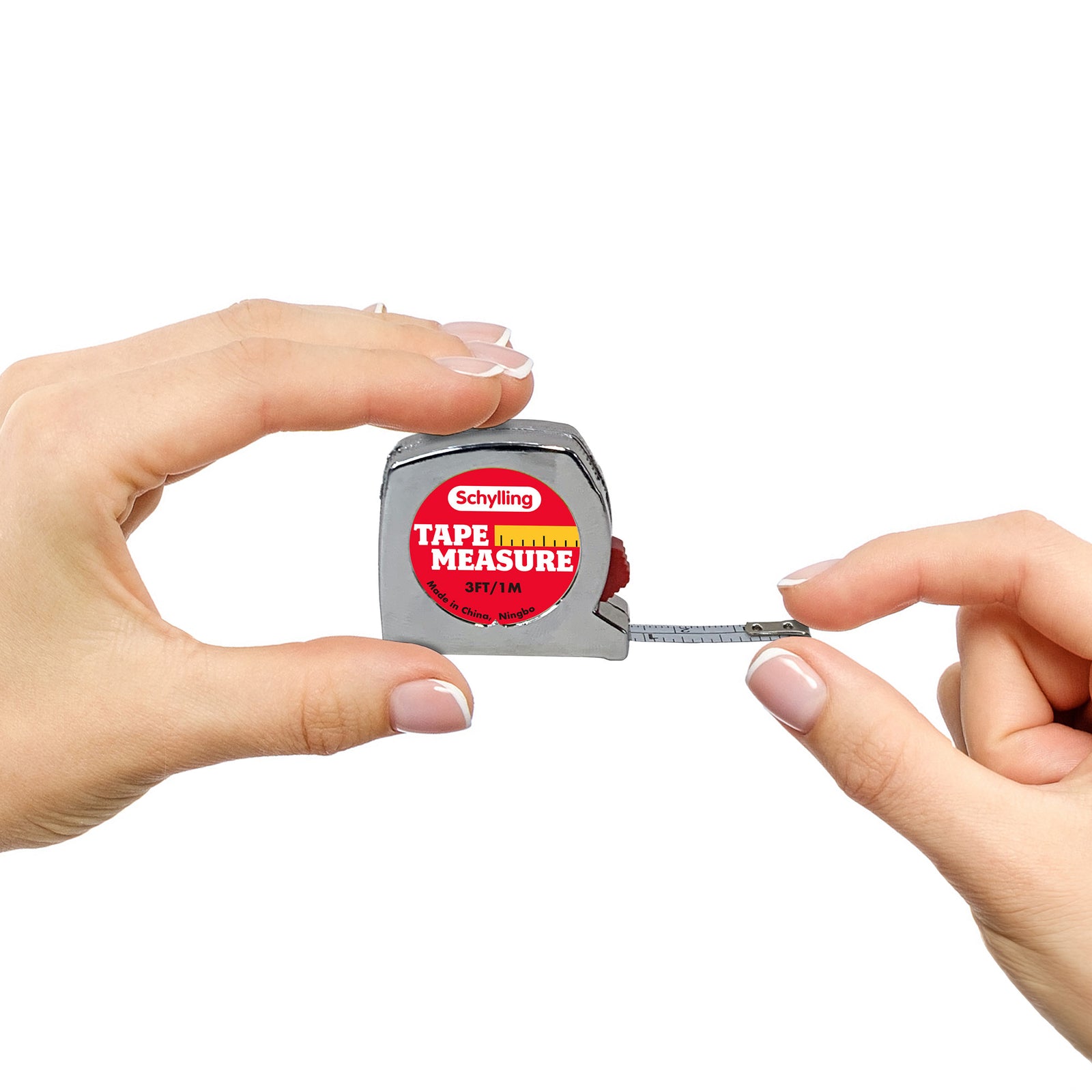 Side image of a tiny tape measure