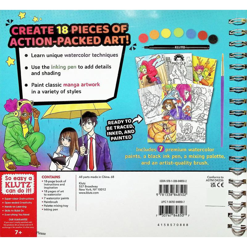 Front view of the Manga Art Class Ink & Paint The Anime Way book.