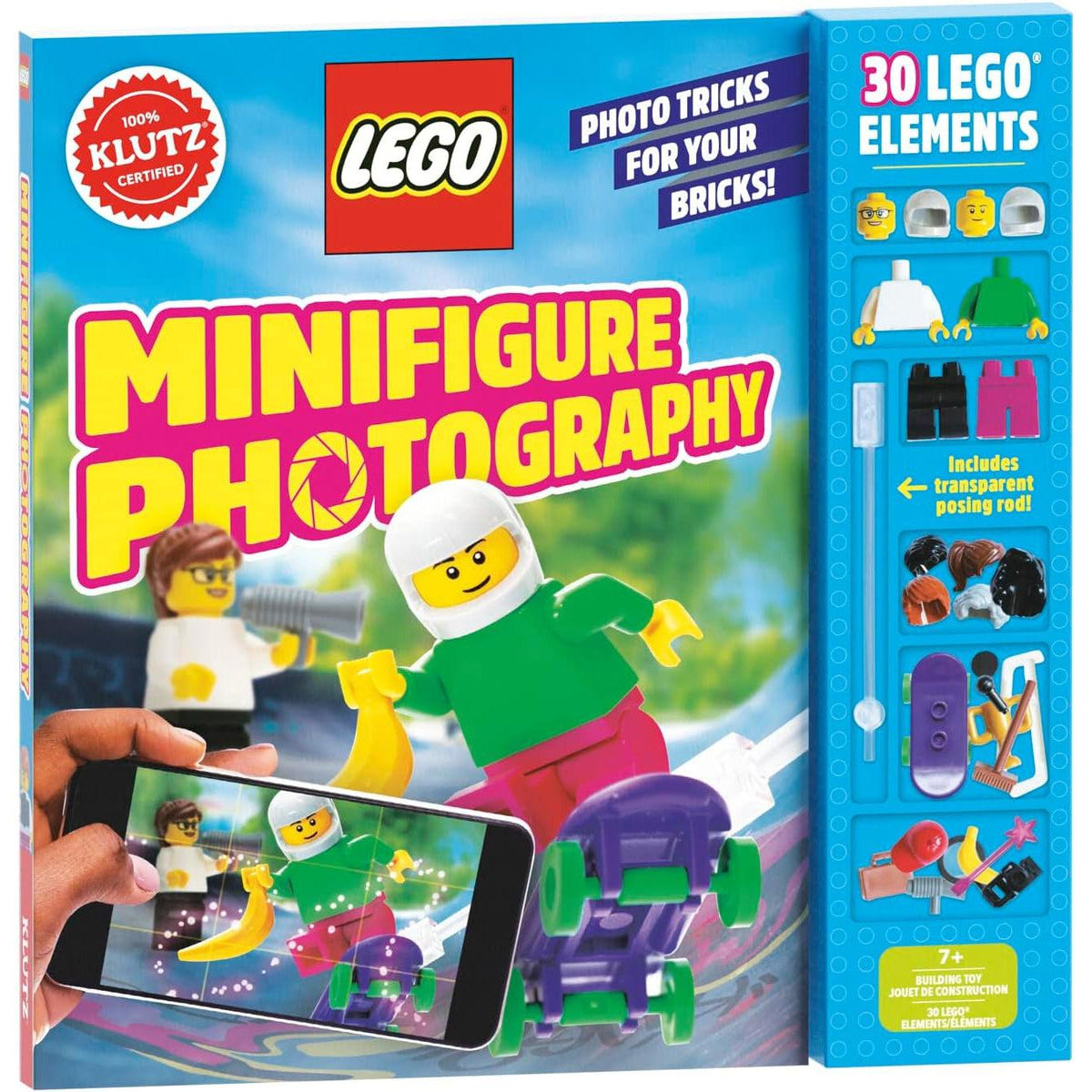 Front view of the LEGO Minifigure Photography kit.