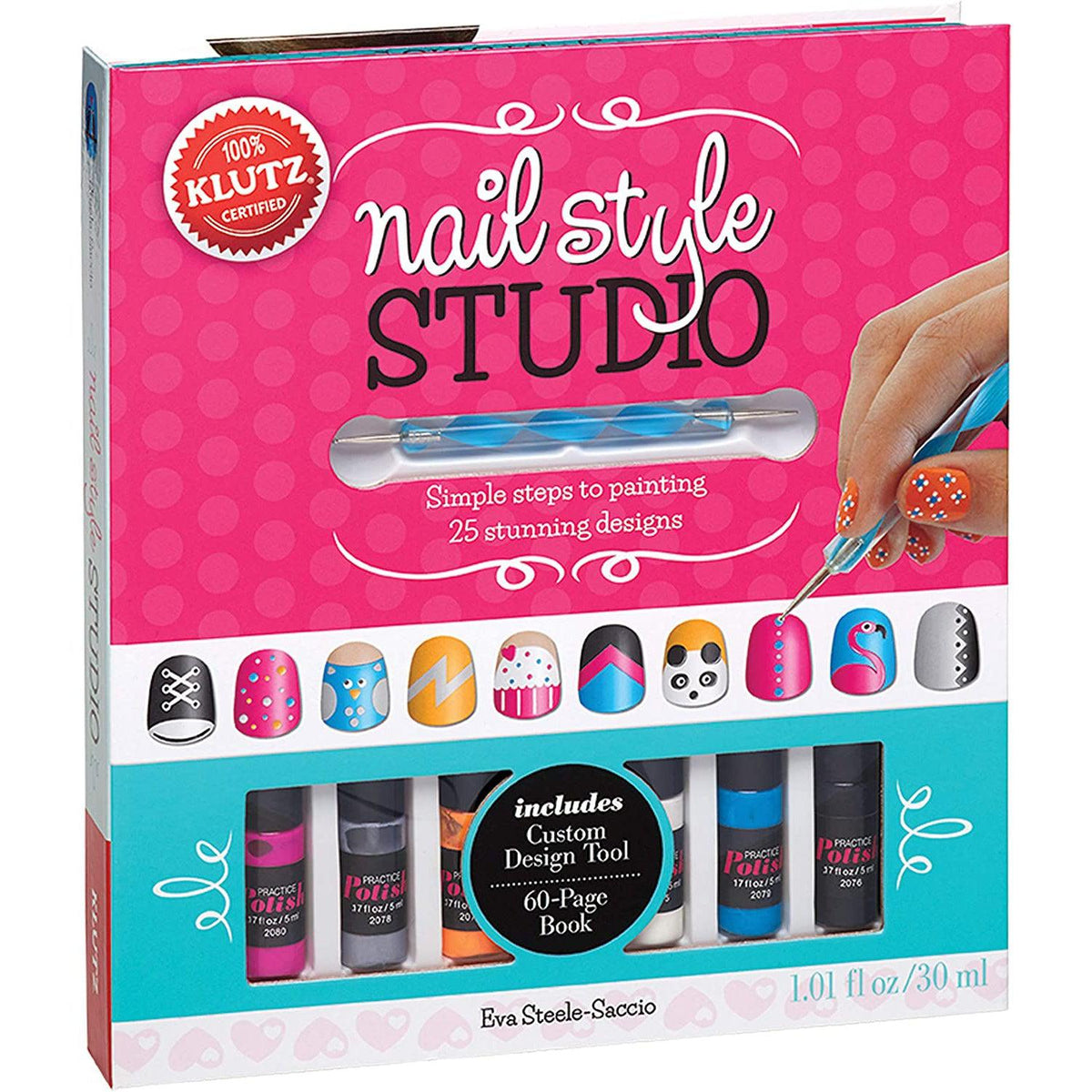 Front view of the box for the Nail Style Studio-Book &amp; Activity Kit.