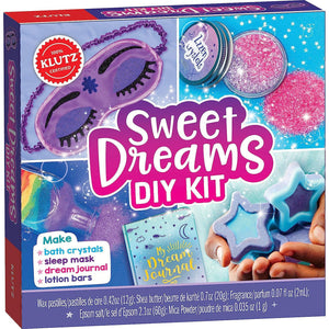 Front view of DIY Sweet Dreams kit in its box.