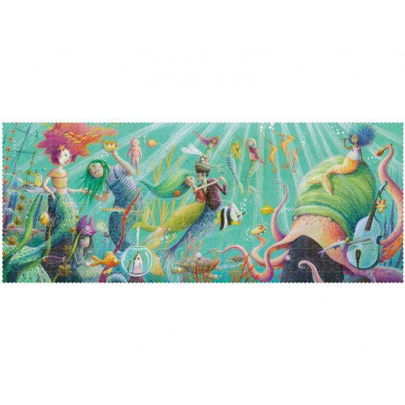 Front view of the Puzzle-My Mermaid Glitter-350 Pieces in its box.