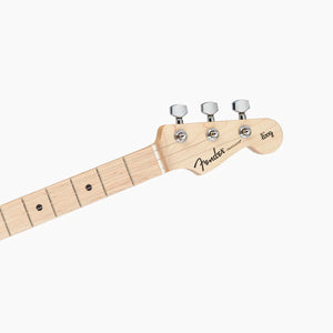 Front view of the Neck to the Fender X Loog guitar against a white background.