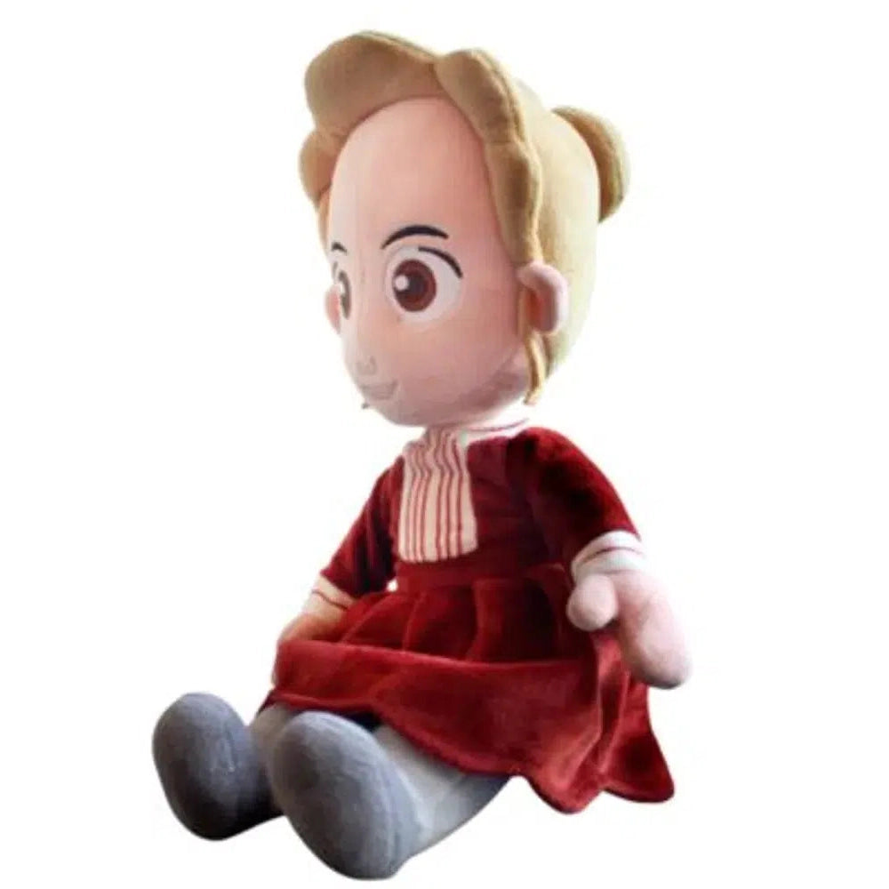 Front view of the Marie Curie-Doll-12 Inch.