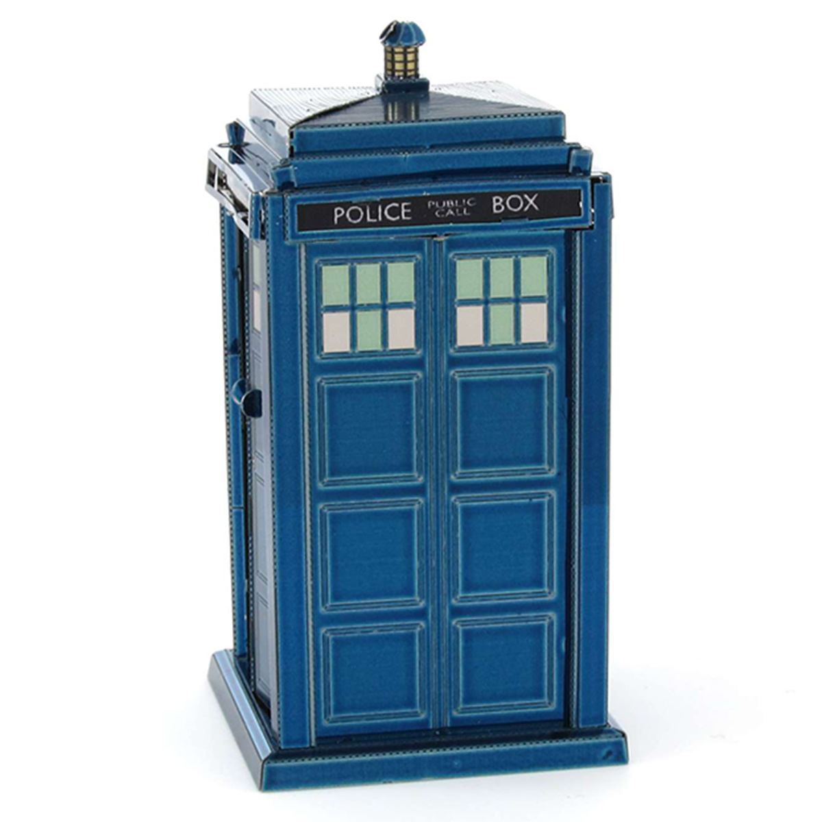 TARDIS -COLOR Doctor Who-Building &amp; Construction-Metal Earth-Yellow Springs Toy Company