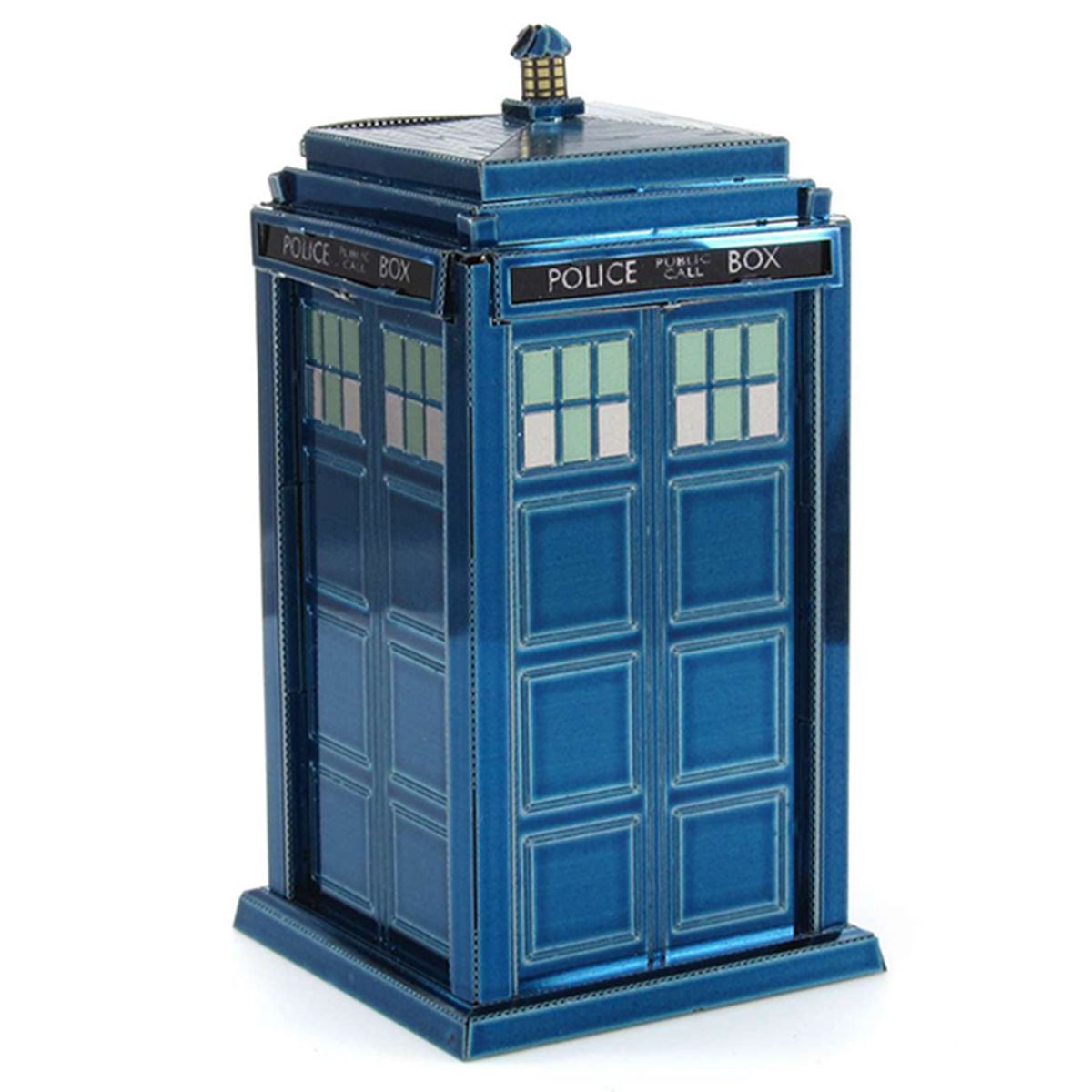 TARDIS -COLOR Doctor Who-Building &amp; Construction-Metal Earth-Yellow Springs Toy Company