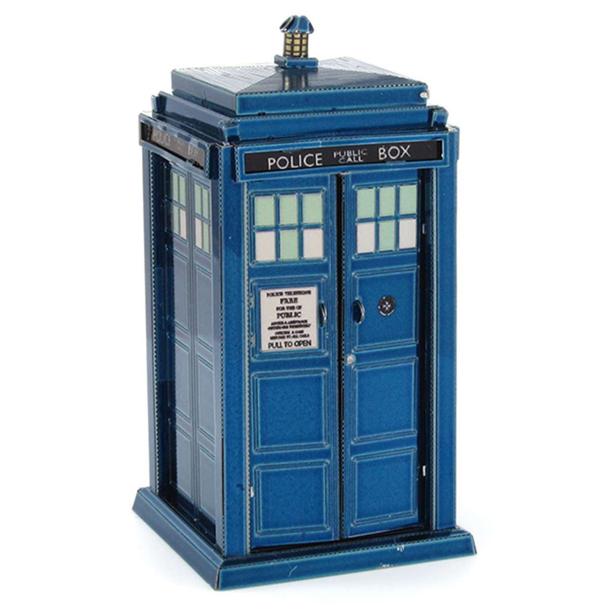 TARDIS -COLOR Doctor Who-Building &amp; Construction-Metal Earth-Yellow Springs Toy Company