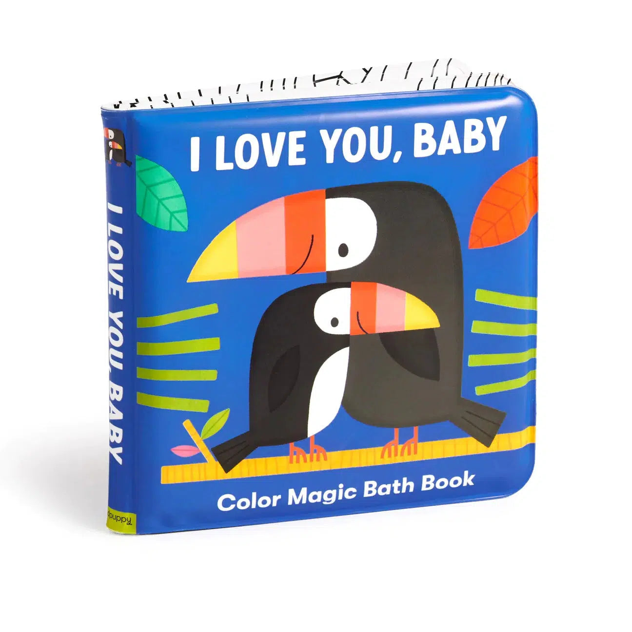 Front view of the I Love You, Baby bath book.