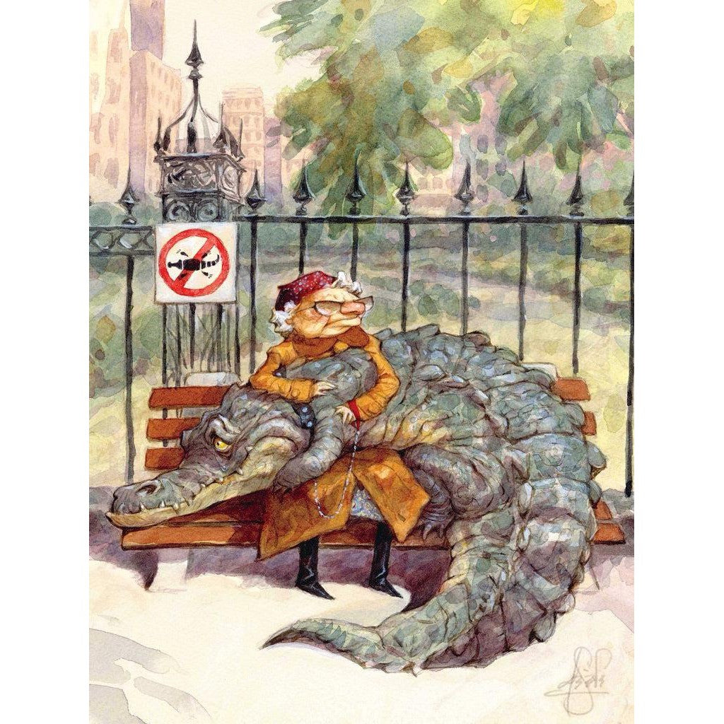 Crocodile Tears - 500 Pieces-Puzzles-New York Puzzle Company-Yellow Springs Toy Company