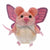 Front view of Mouse (pink with wings)-finger puppet.