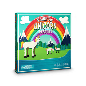 Front view of Rainbow Unicorn Rescue in the box.