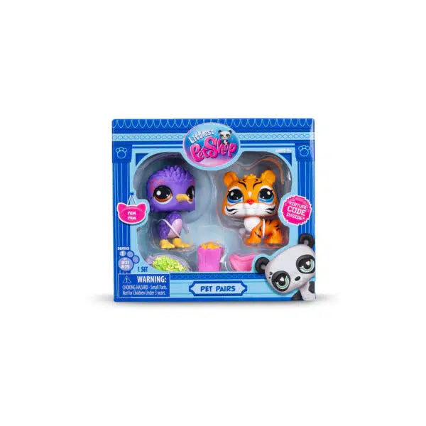 Littlest Pet Shop - Pet Pairs - Generation 7 - Wave 1 (Kiwi and Tiger)-Tech Toys-Schylling-Yellow Springs Toy Company