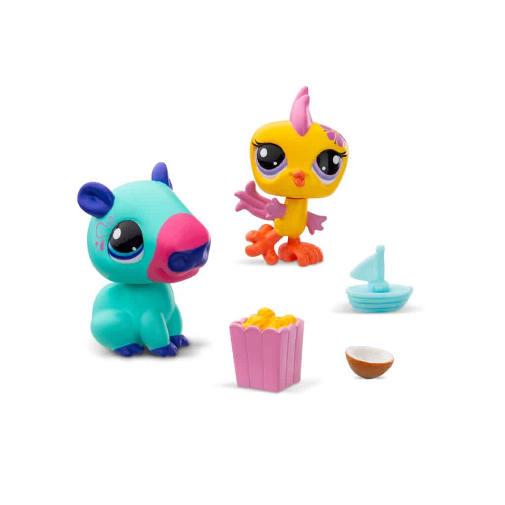 Littlest Pet Shop Pet Pairs - Series 2 - Capybara and Parakeet-Tech Toys-Schylling-Yellow Springs Toy Company