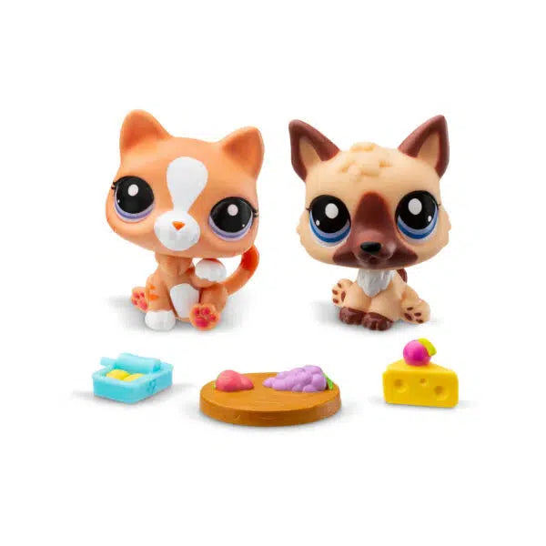 Littlest Pet Shop - Pet Pairs - Generation 7 - Wave 1 (Cat and Shepherd)-Tech Toys-Schylling-Yellow Springs Toy Company