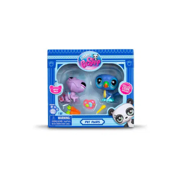 Littlest Pet Shop - Pet Pairs - Generation 7 - Wave 1 (Chameleon and Toucan)-Tech Toys-Schylling-Yellow Springs Toy Company