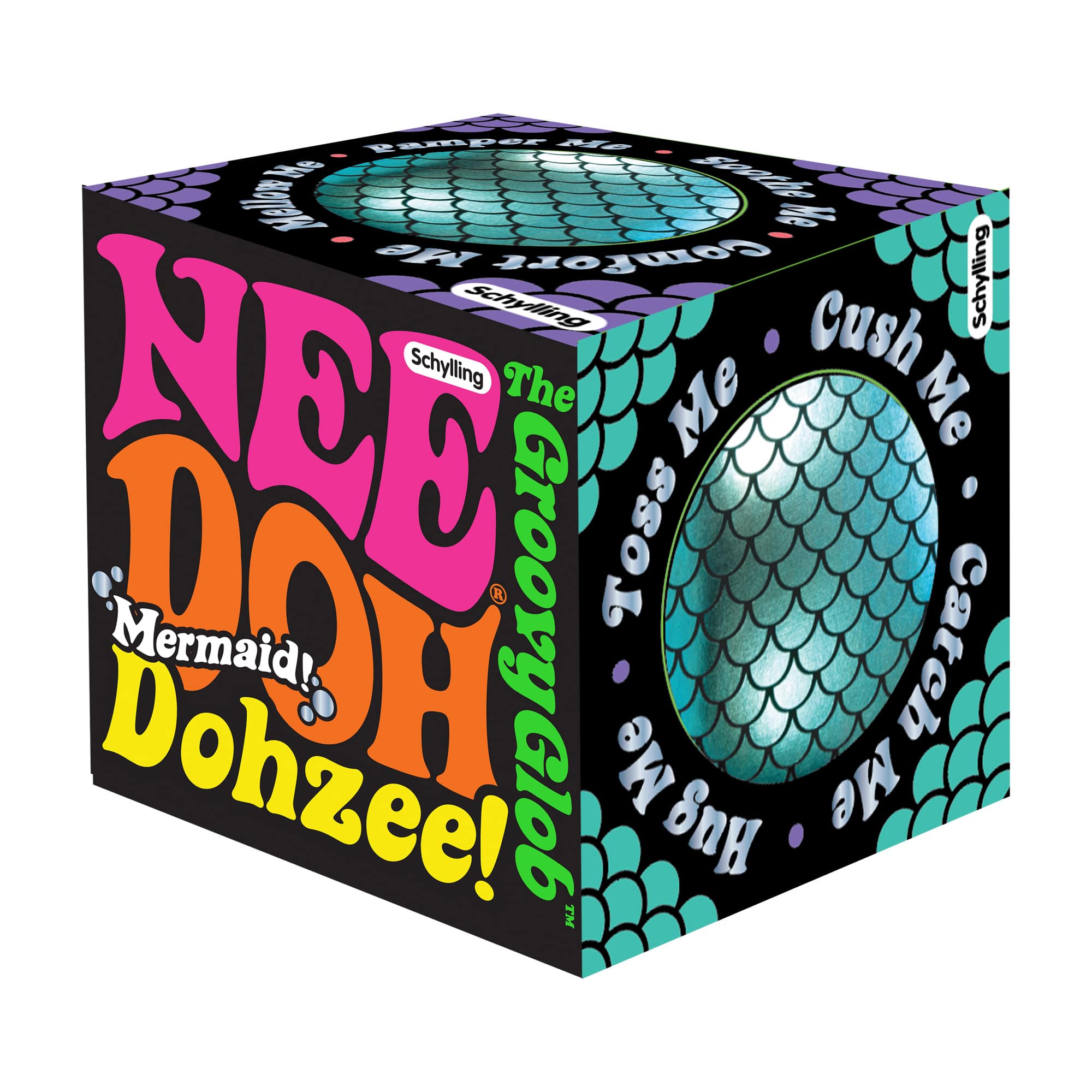 Front view of the Nee Doh Doze-Mermaid in its packaging.